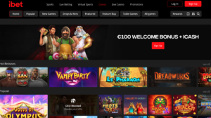 iBet Casino Front Page - Zimpler Casino utan Svensk Licens