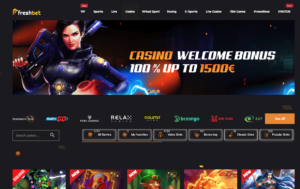 FreshBet Casino Front Page - Revolut Casino utan Licens